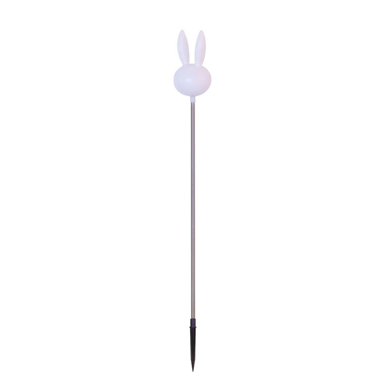 Rabbit animal-shaped reed lamp, outdoor landscape lamp, cute little white rabbit shaped lamp, beautiful Chen rabbit ear insert lamp Item Picture