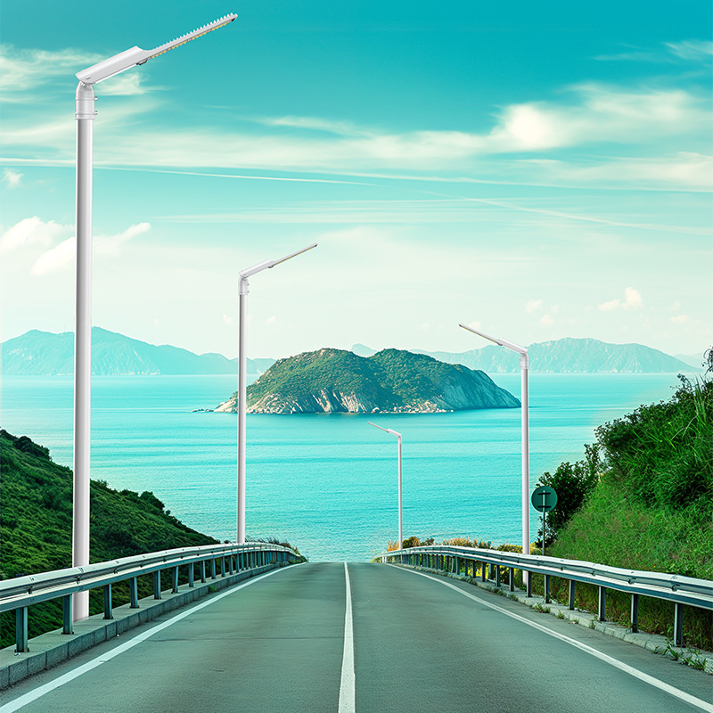 Outdoor road lighting fixtures, municipal street lamps, led street lamps, single-arm die-cast aluminum street lamps for new rural projects in residential areas Application Scenario
