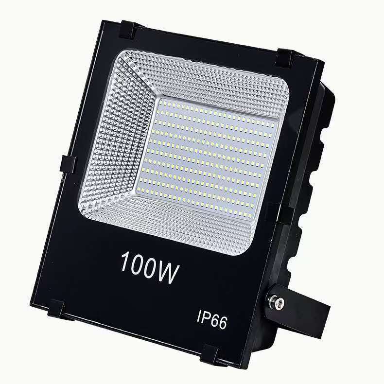 led floodlights, full-power black diamond floodlights, indoor and outdoor waterproof advertising spotlights, 300W sports field spotlights details Picture
