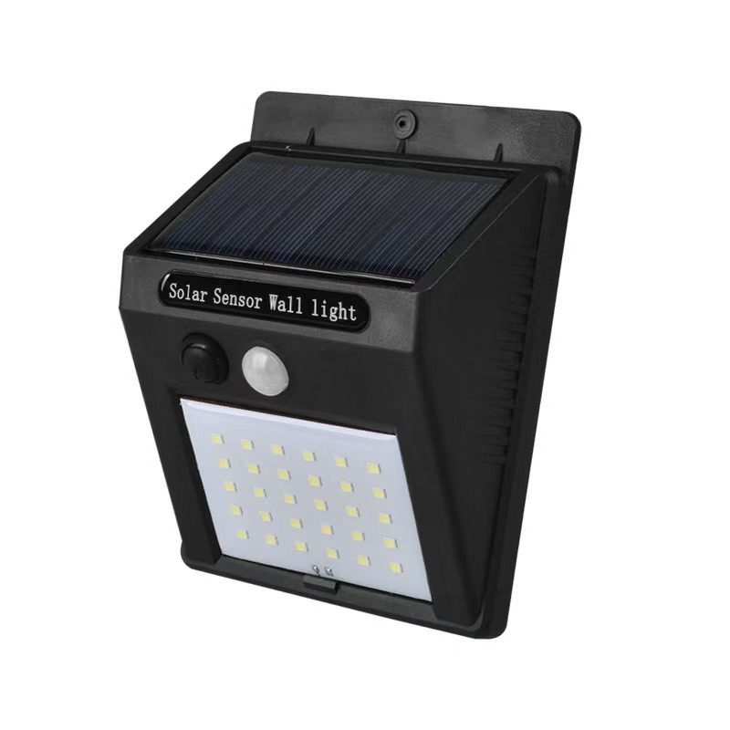 Cross-border new 20LED solar wall lamp, human-sensing garden lamp, garden lamp, garage staircase lamp Item Picture