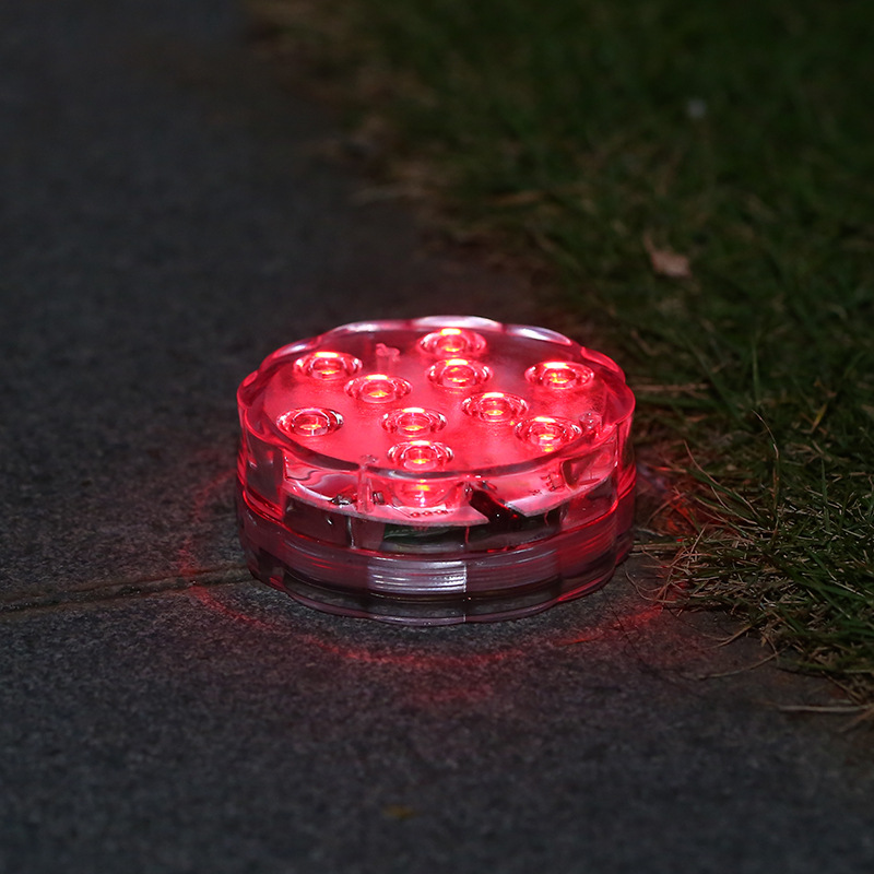 2023 Best-selling seven-color led remote control light 10-lamp swimming pool diving light, fish tank light, aquarium fish tank underwater light Specification drawing