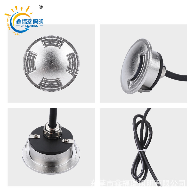 Stainless steel translucent circular ultra-thin ground lamp, outdoor waterproof embedded side-emitting ground lamp, walkway lamp Application Scenario