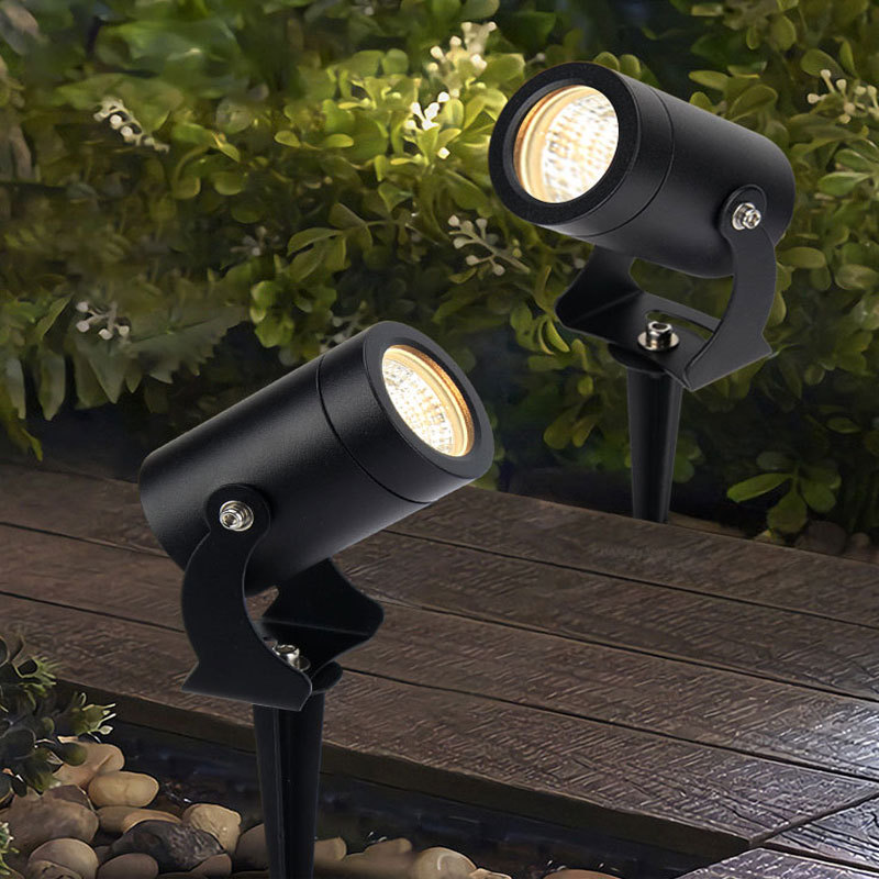 Tree lighting, outdoor waterproof green plant tree shooting lights, wall floodlights, lawn and courtyard landscape ground long pole ground insertion lights details Picture