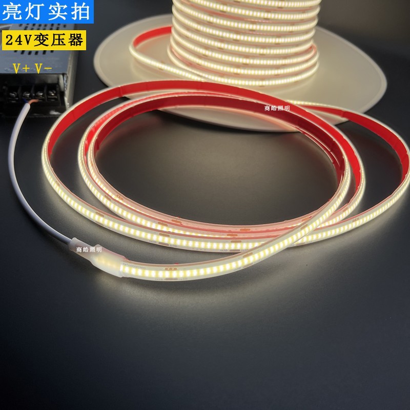 24V high-brightness COB solid waterproof light strip, outdoor water-resistant soft light strip, advertising decorative light strip, engineering lighting type Specification drawing