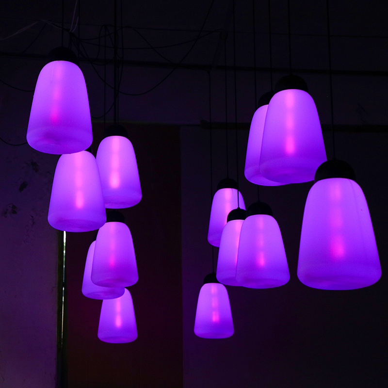Wholesale of seven-color led breathing lights, gradient ambient lights, square and shopping mall ceiling landscape lights, decorative forest breathing lights Application Scenario