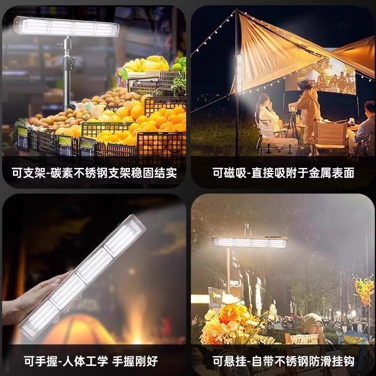 led charging lights, power failure lighting, emergency lights, wireless magnetic attraction, camping special outdoor stall lights, night market lights Application Scenario