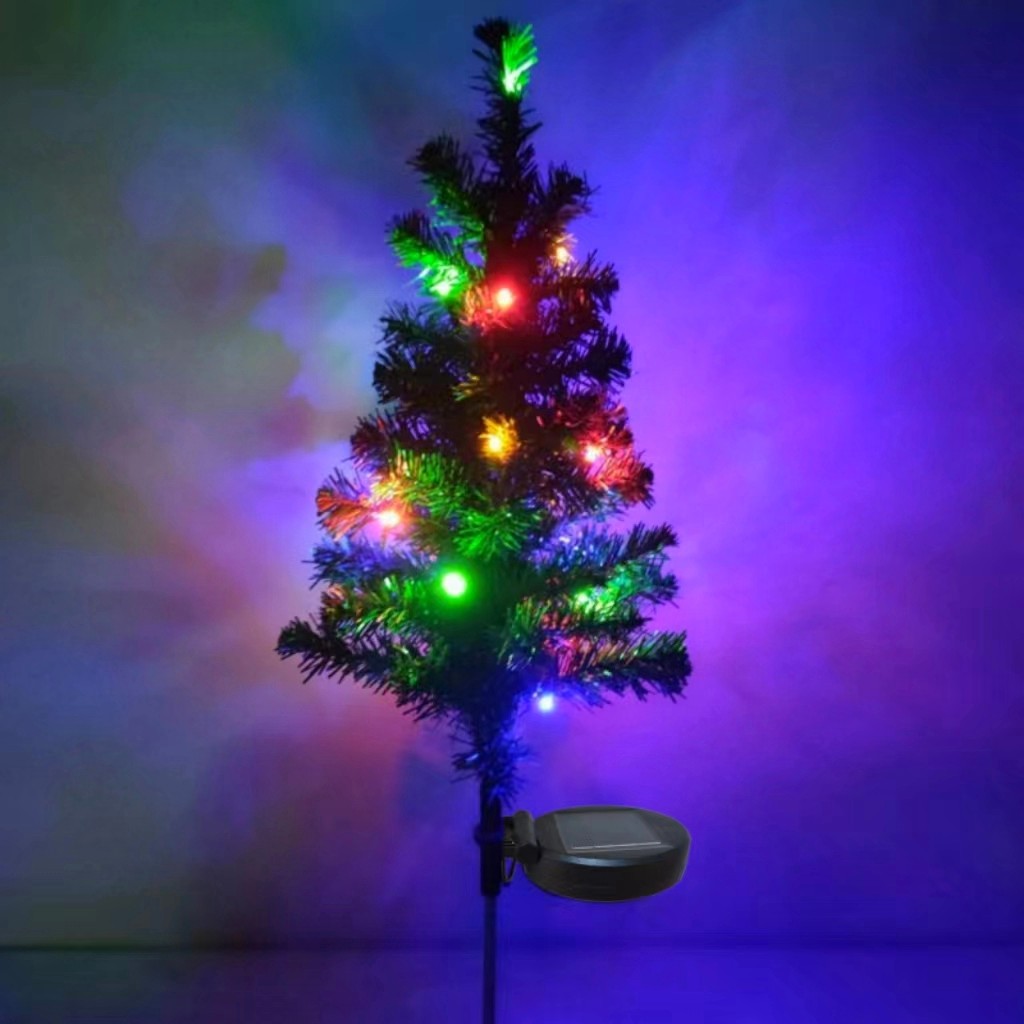 Solar-powered Christmas tree lights, garden decoration, lawn LED color lights, outdoor waterproof garden lights, Christmas decoration Application Scenario