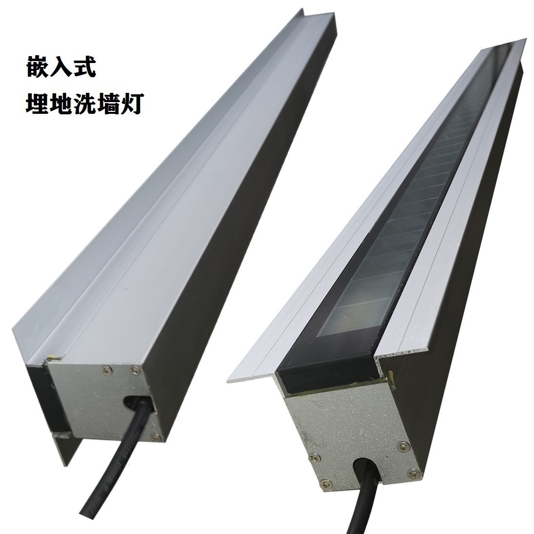 Factory square, road, garden lighting, embedded LED grille, buried wall-washing light, line buried light factory Specification drawing