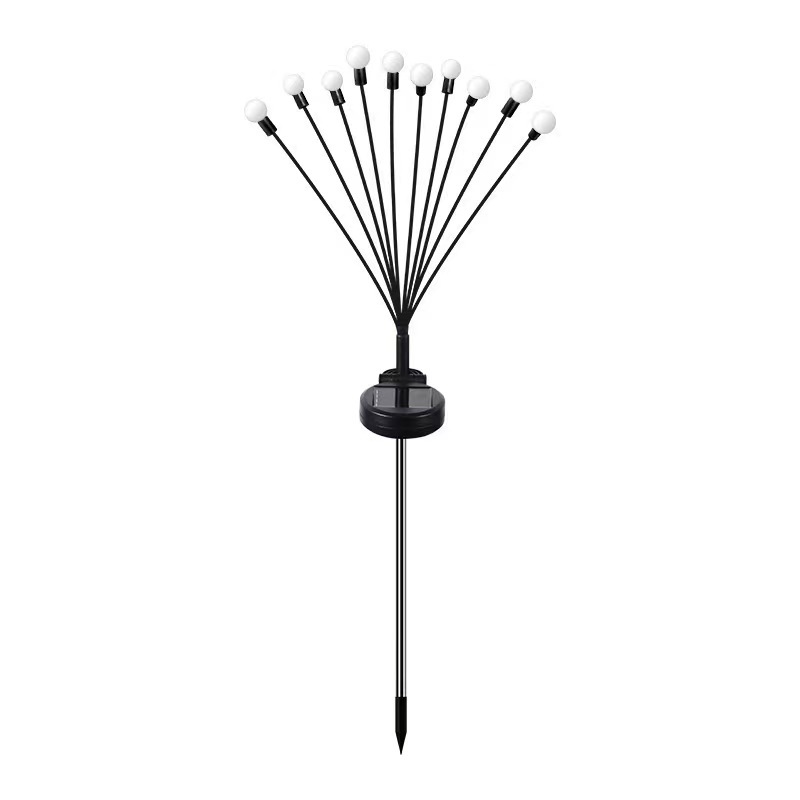 Solar-powered outdoor waterproof courtyard garden decorative lights, lawn lights, camping atmosphere lights, firefly ground insert lights Item Picture