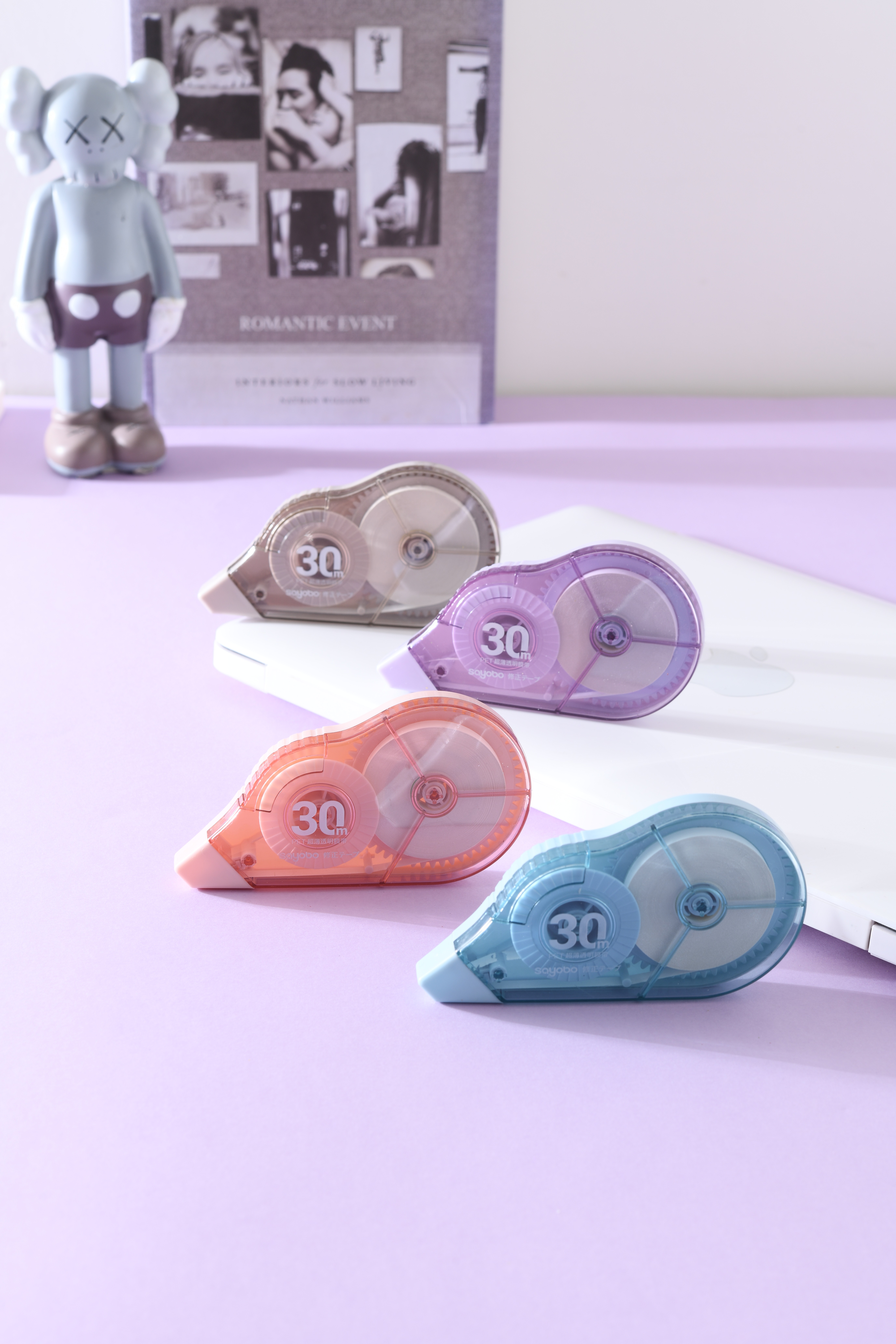 YB-8046 high-quality, large-capacity correction tape, 30-meter ultra-thin film PET transparent film, easy to use, continuous student use, factory direct sales Application Scenario