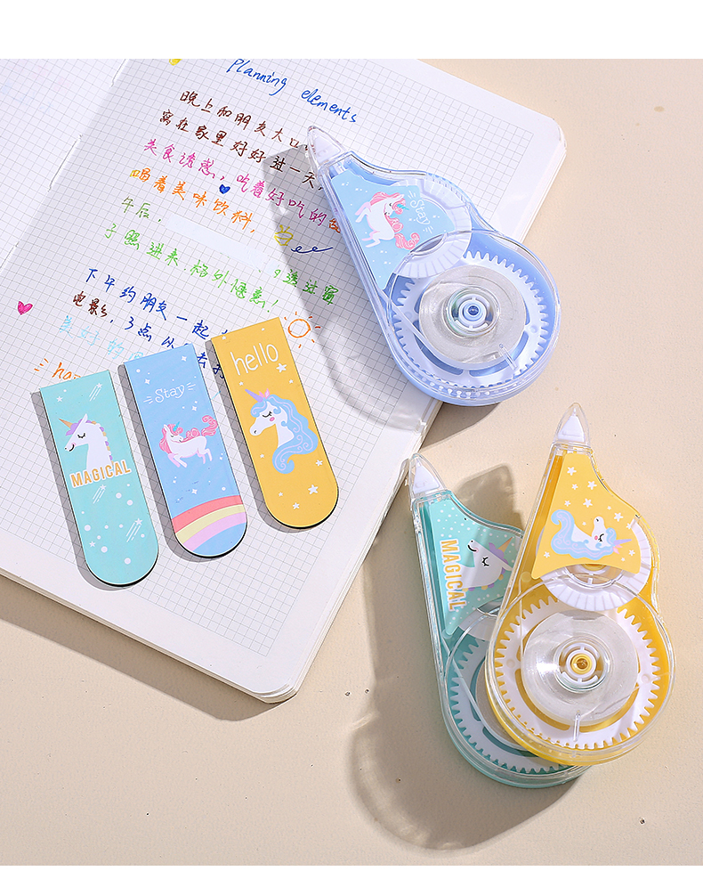 YB-8003 高品质常规款修正带足12米赠送书签 超薄膜PET透明膜好用不断带 学生专用 工厂直销详情7