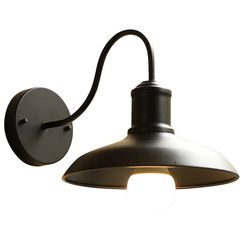 Outdoor wall lamps, waterproof American retro LOFT industrial style balcony and courtyard lamps, outdoor villa lighting exposed table lamps Specification drawing