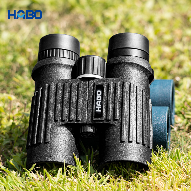 The New Habo 10X42 Straight Tube No. 1 Leather High-Magnification High-Definition Low-Light Night Vision Travel Photography Metal Binoculars details Picture