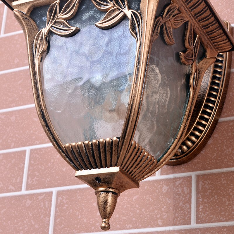 Ds-22 European-style waterproof antique outdoor wall lamp, bedside, balcony, corridor, corridor, outdoor retro wall lamp, courtyard Item Picture