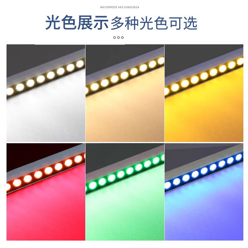 led wall-washing light, outdoor waterproof, indoor wedding spotlight, outdoor sign, exterior wall, bridge lighting, 220v Application Scenario