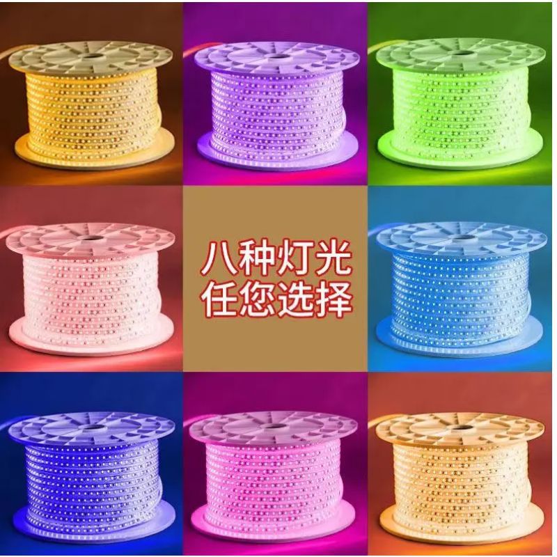led solar light strips for outdoor waterproof camping, courtyard decoration, ambient lighting, and engineering lighting, 24v low-voltage light strip strips details Picture