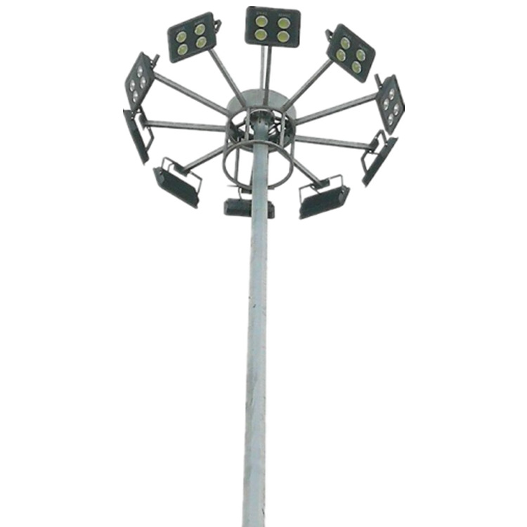 Bolbert 20-meter, 30-meter and 40-meter LED stadium and court lights, station square and wharf lifting plate type high mast lights Item Picture