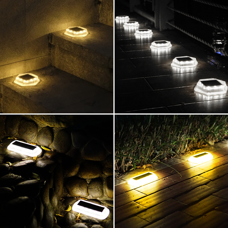 Cross-border solar ground lights, pressure-resistant outdoor waterproof walkway lights, led ground lights, garden and courtyard long strip ground lights Application Scenario