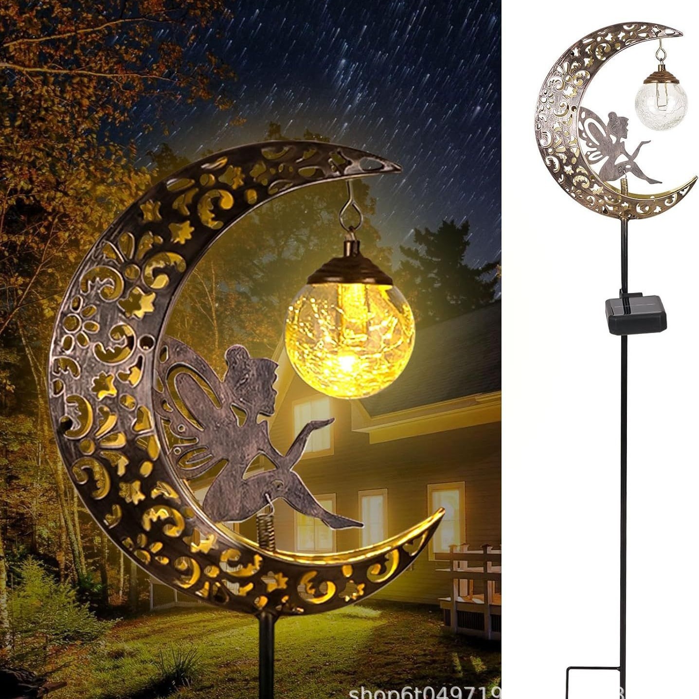 Cross-border bestsellers: Fairy solar moon lamp, ground plug lamp, lawn lamp, outdoor courtyard garden solar decorative lamp Application Scenario