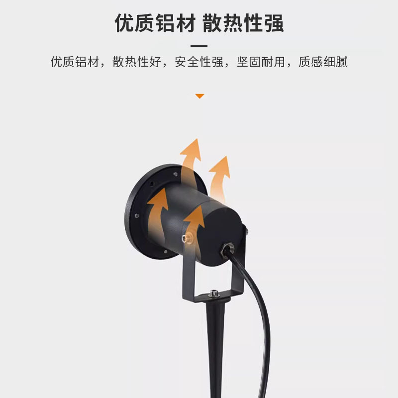 Outdoor lawn GU10 ground socket light, replaceable bulb, park grassland tree shooting light, courtyard landscape GU10 ground socket light Specification drawing