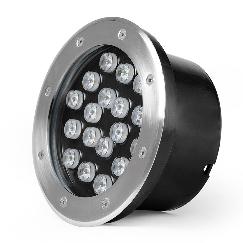 304 stainless steel led underwater ground light, 12v24V embedded swimming pool pool spotlight, rgb seven-color fountain light Item Picture