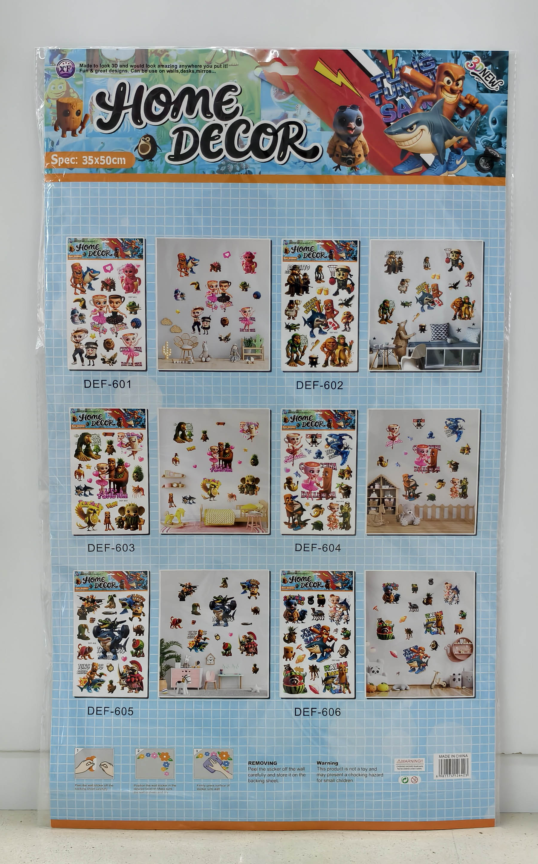 DEF Shan Hai Jing layer upon layer decorative stickers Item Picture