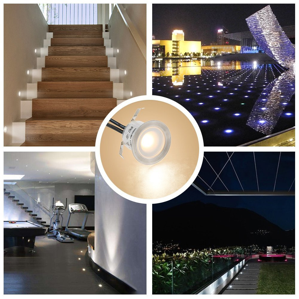 LED ground lights, deck lights, IP67 floor lights, cabinet lights, string lights, staircase garden decorative lights, cross-border supply Specification drawing