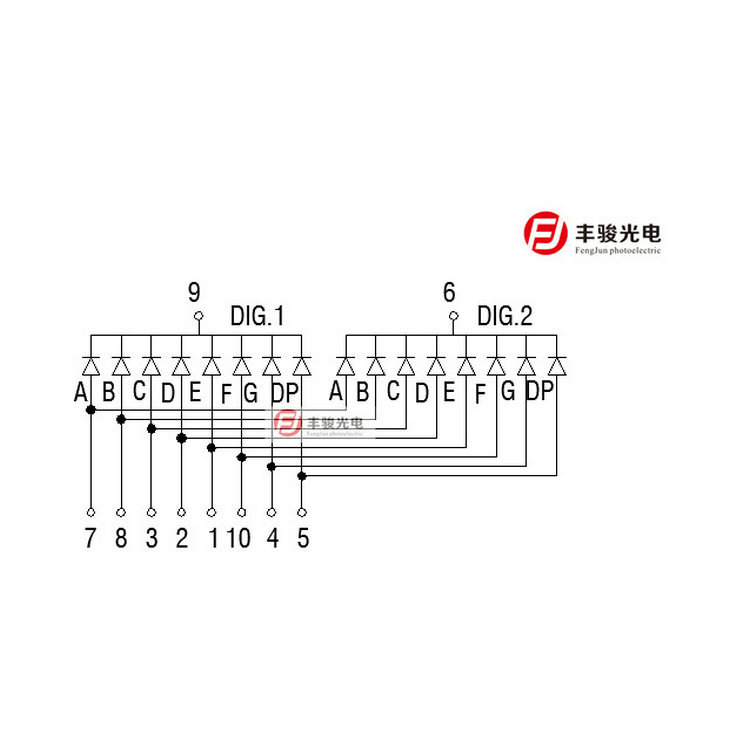 Fascia gun accessory digital tube 2281AB blue light 0.28 inch 2-digit blue light 2281 blue digital tube 0.28 inch Application Scenario