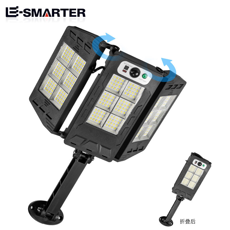 New cross-border solar street lamps, sensor courtyard wall lamps, smart remote-controlled outdoor fence lighting lamps and street stall lamps Item Picture