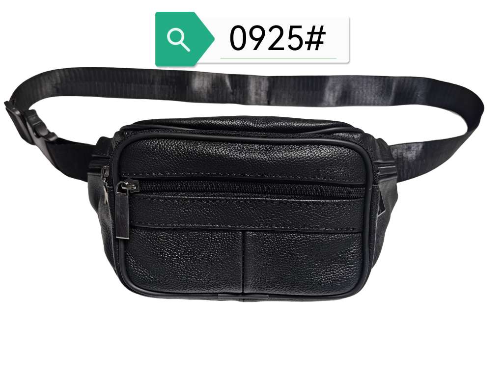 2025 Manufacturer's multi-functional genuine leather waist bags, men's casual outdoor sports travel bags, hiking bags, waist, crossbody, chest and crossbody bags, wholesale and retail for foreign trade details Picture