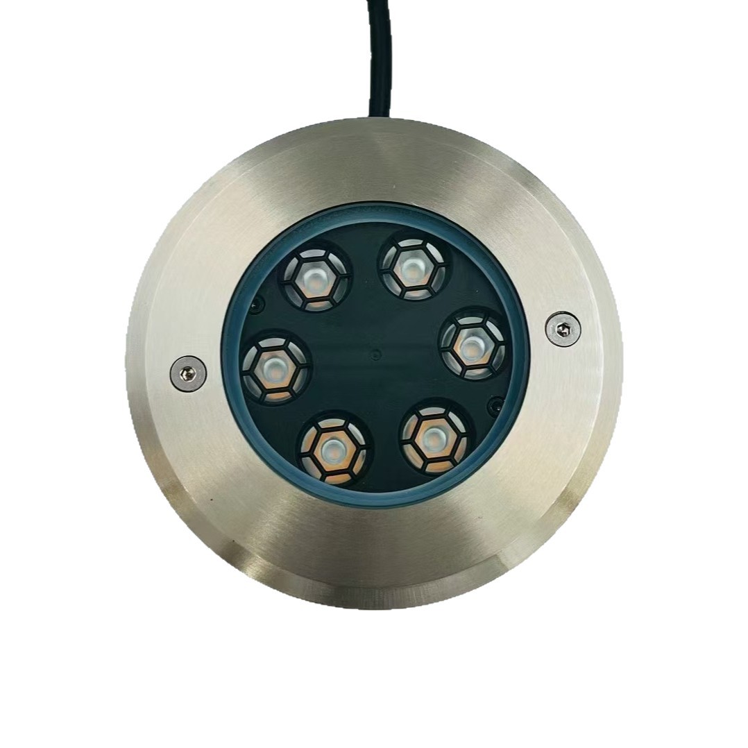 DC24V anti-glare ultra-thin outdoor waterproof ground light, embedded square, garden, lawn and garden ground spotlight Item Picture