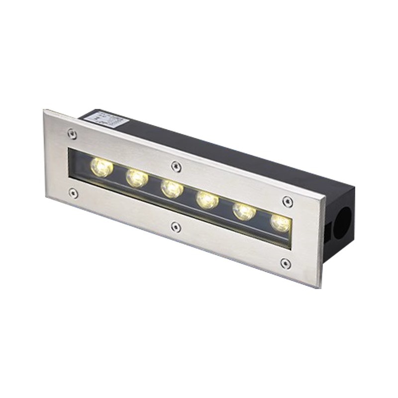 led long strip ground lights, outdoor waterproof strip ground wall-washing lights, embedded step lights, square corridor ground lights Item Picture