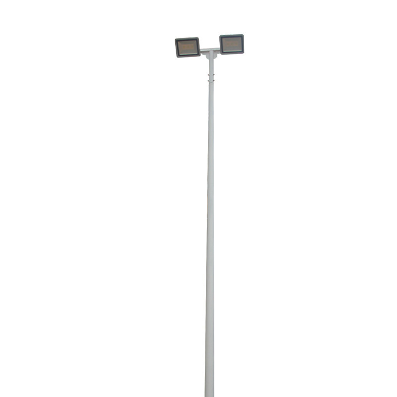 Double-headed 6-meter high-brightness stadium lights, outdoor LED football field and basketball court lights, medium-pole street lamps, square lighting fixtures Item Picture