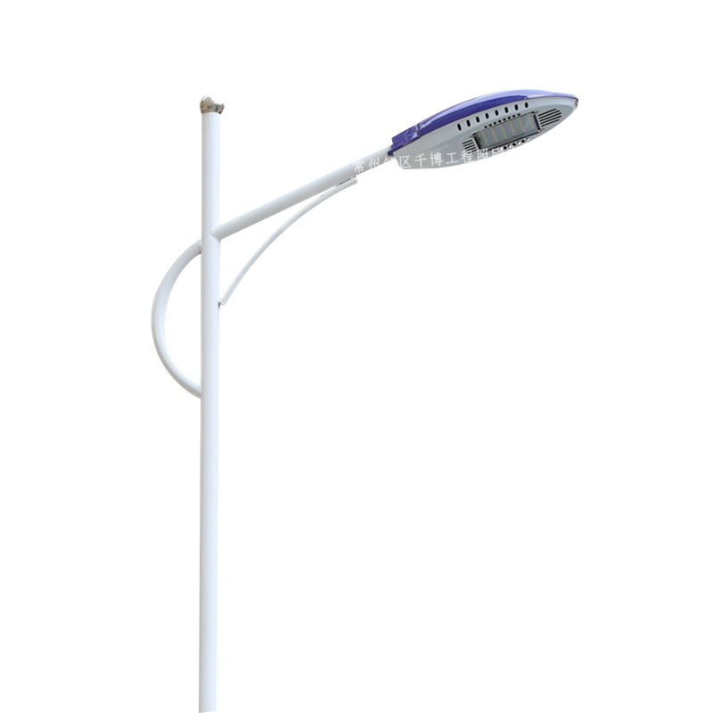 LED municipal street lamps, outdoor municipal road lighting, high-pole lamps, 5-meter ultra-bright high-pole double-head single-arm municipal street lamps Item Picture