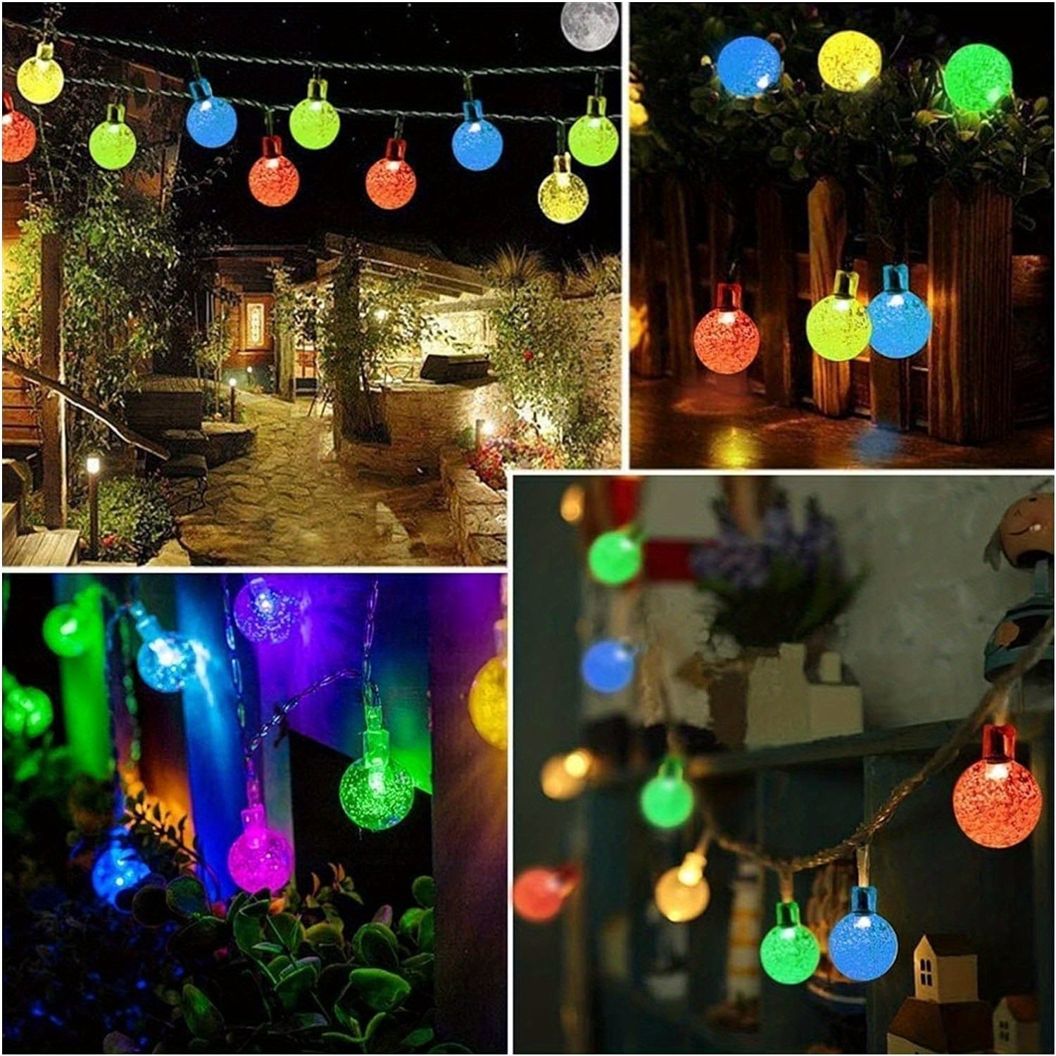 50LED Solar Garden Lights, 8 Mode Indoor/Outdoor Solar details Picture