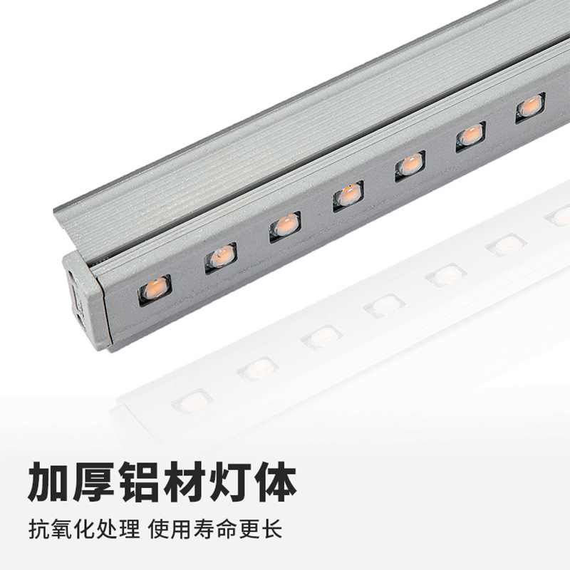 led outdoor strip lights, wall-washing lights, waterproof digital tubes, new outdoor light strips, carport exterior wall sign lights Application Scenario