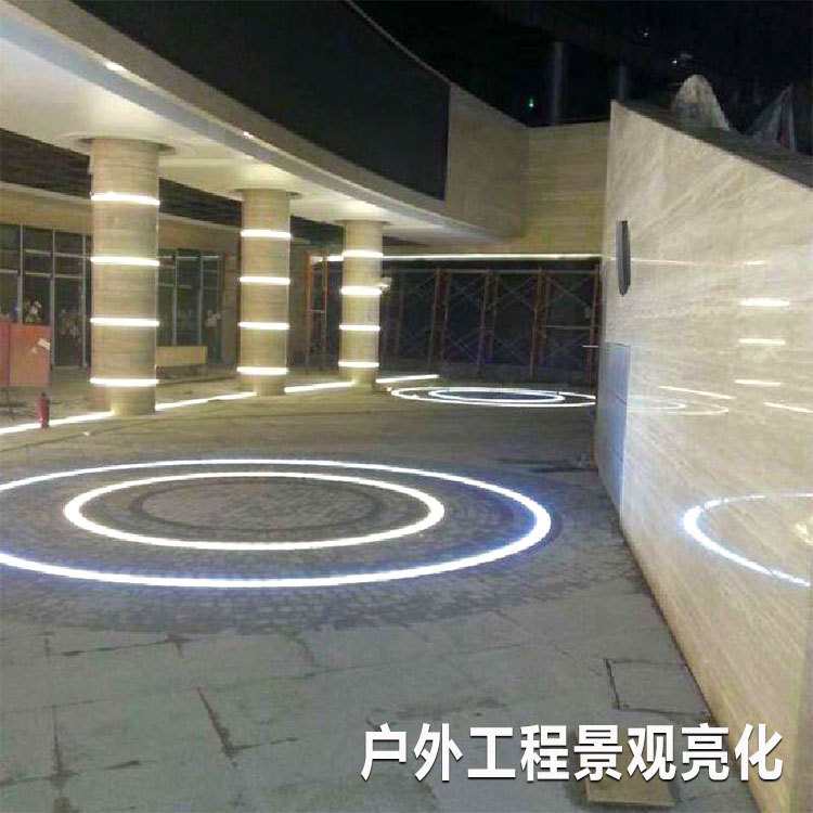 led floor tile light, arc-shaped long strip square light, embedded outdoor waterproof buried line light, sensor floor light details Picture