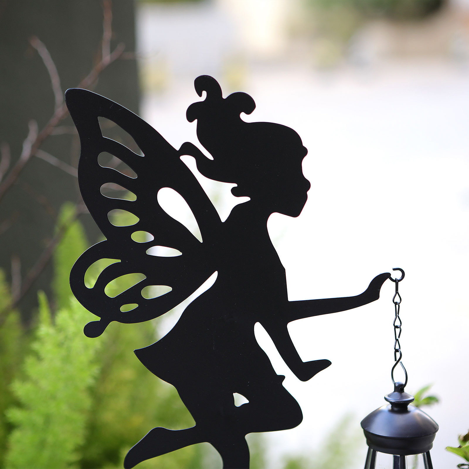 Amazon's new Flower Fairy Spirit solar lamp, outdoor ground insertion garden lamp, garden landscape hexagonal lamp manufacturer Specification drawing
