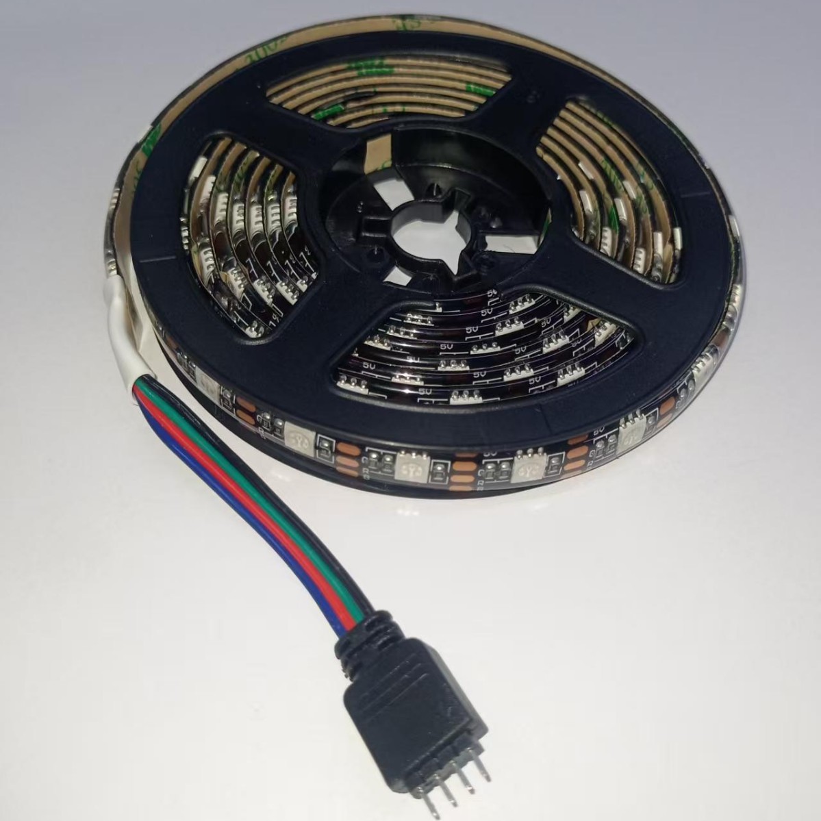 WS2812B full-color LED light strip 5050RGB surface mount with built-in IC lamp beads, intelligent programmable 5V color-changing 60 lights details Picture