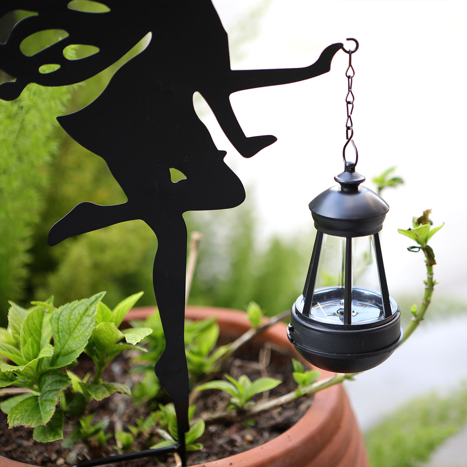 Amazon's new Flower Fairy Spirit solar lamp, outdoor ground insertion garden lamp, garden landscape hexagonal lamp manufacturer Application Scenario