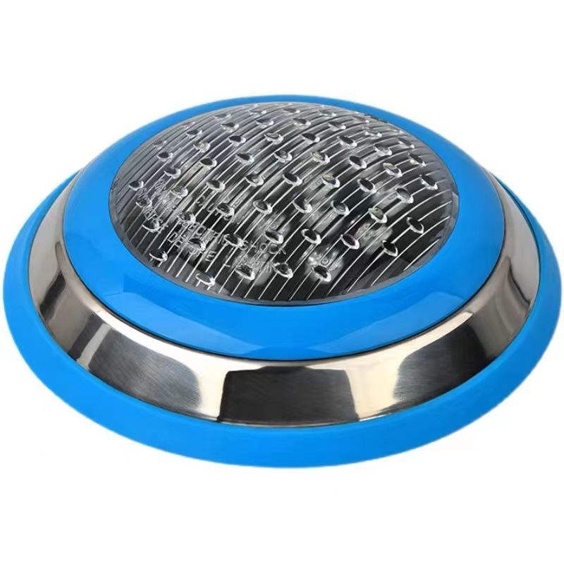 LED swimming pool wall lights, outdoor waterproof seven-color underwater pool lights, underwater side wall lights, embedded decorative fountain lights Application Scenario
