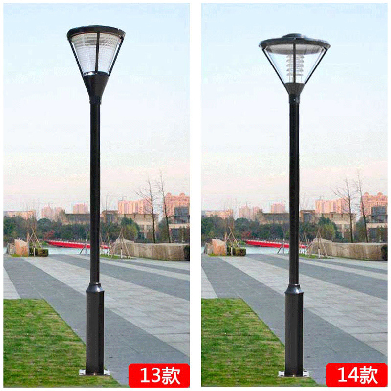 Factory direct sales of outdoor waterproof high-pole landscape lights, park and villa outdoor ultra-bright led solar garden lights Specification drawing