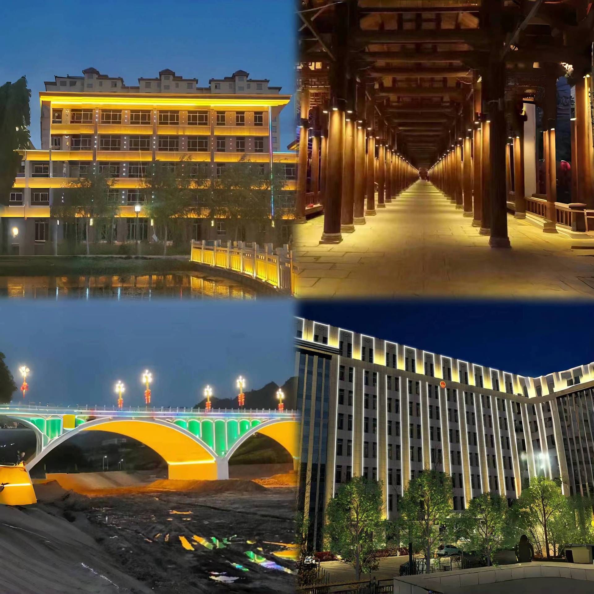 led wall-washing lights, single-color contour lights, high-brightness white light, yellow light, warm white, outdoor waterproof, exterior wall and building lighting project details Picture