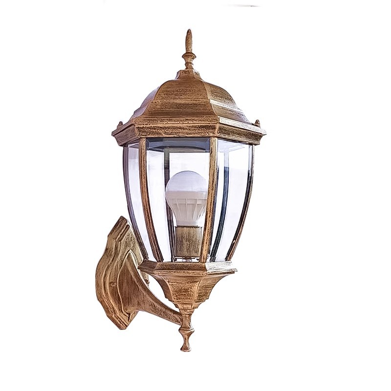 Outdoor wall lamps, waterproof garden lamps, European-style outdoor villa aluminum alloy staircase, corridor, American retro wall lamps Item Picture