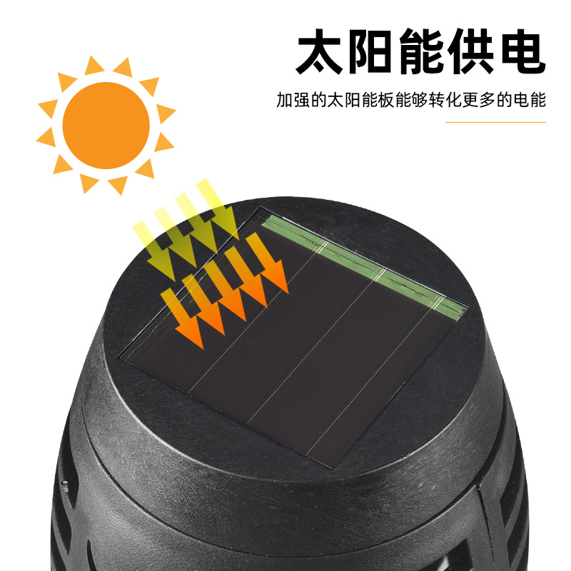 7-color purple and blue mini solar garden flame lamp, outdoor LED torch, garden ground insert lawn landscape lamp Specification drawing