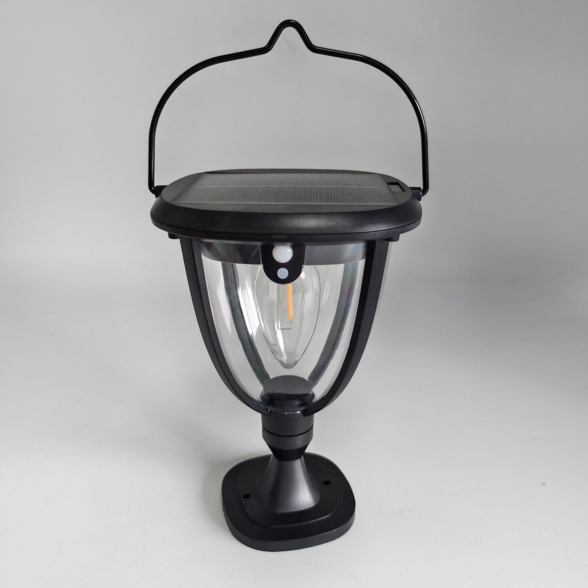 Solar outdoor lights, household courtyard landscape atmosphere lights, garden decorative street lights, human-sensing ground lawn lights Specification drawing