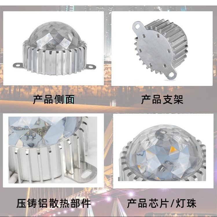 led point light sources, outdoor waterproof advertising signs, running lights, dot matrix screens, exterior wall lighting, bridge engineering outline lights Application Scenario
