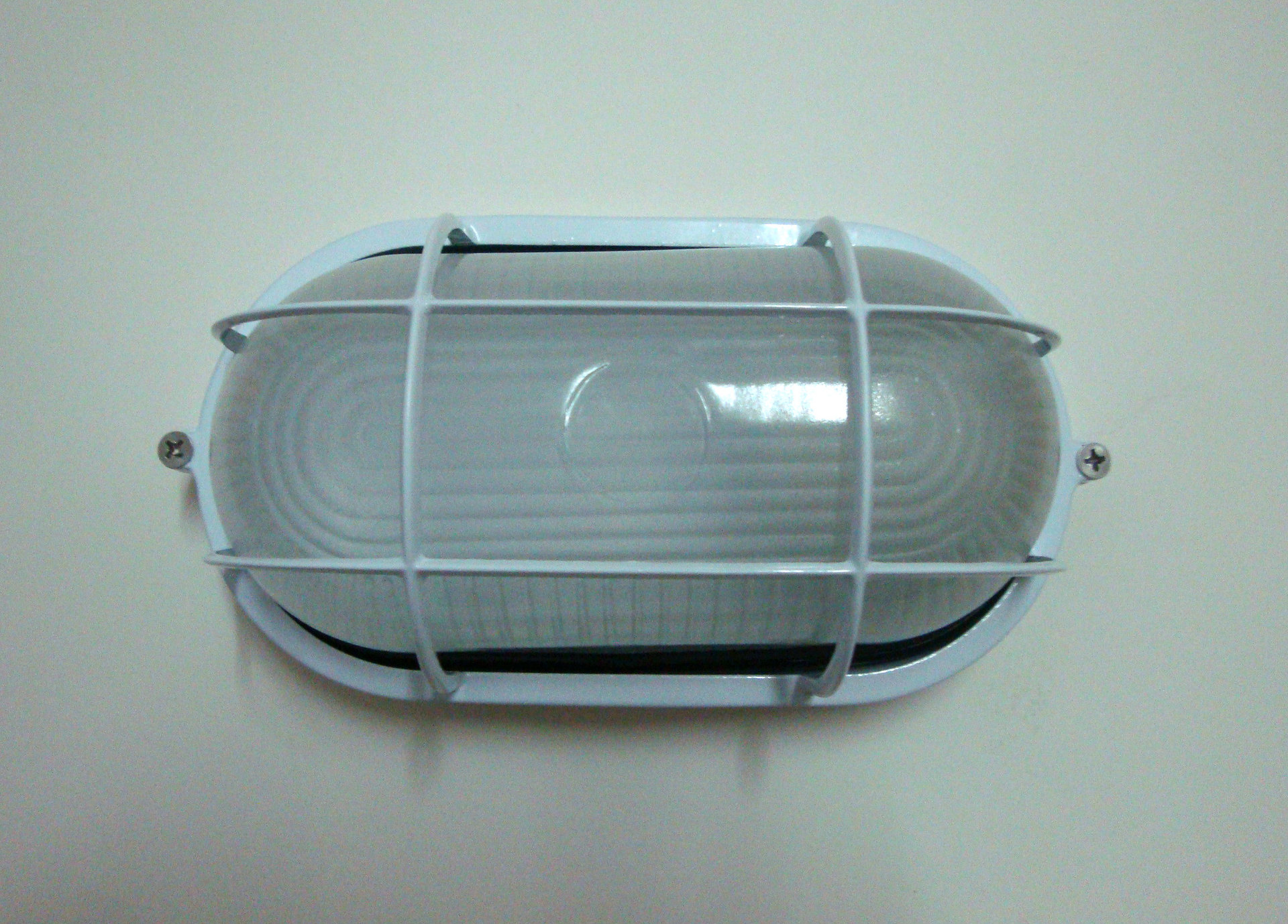 Original manufacturer outdoor moisture-proof wall lamp, LED grid oval glass cover, waterproof wall lamp JH001 aluminum shell details Picture