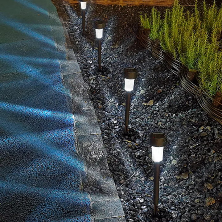 Solar lamps, lawn lamps, outdoor courtyard landscape villa ground insertion lamps, garden lamps, waterproof garden and campsite insertion lamps details Picture