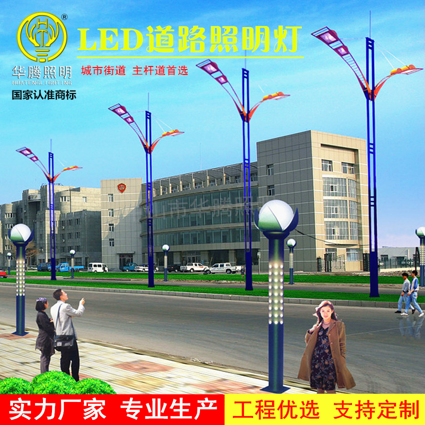 Customized snow pear-shaped street lamps, LED scenic area landscape lamps, outdoor street characteristic street lamps, municipal road high-pole lamps Specification drawing